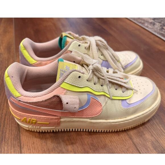 Nike Air Force 1 Shadow “Cashmere Pastel” Low Sneakers Women’s Size 9 - Picture 2 of 8